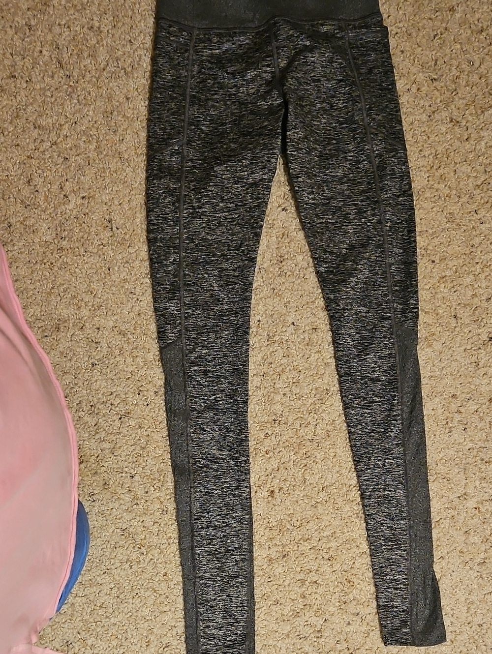 Athleta Charcoal Marled Jeggings — Sleek Performance Tights